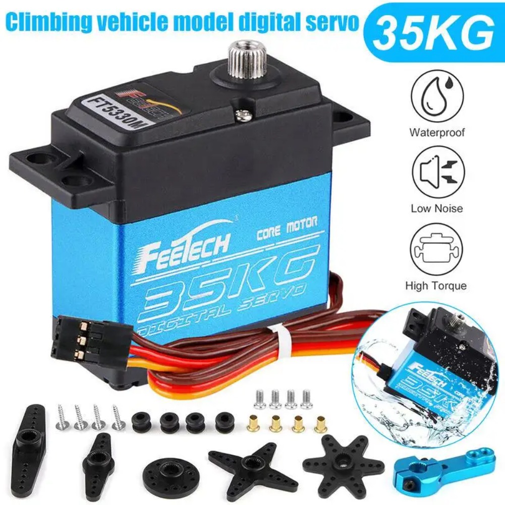 Robot Arm Metal - FEETECH FT5330M 35KG Dijital Servo 180