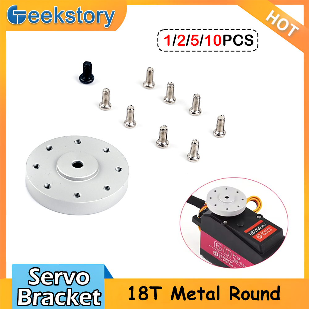 Servo Bracket - 18T Standart Yuvarlak Servo Braketi Metal,
