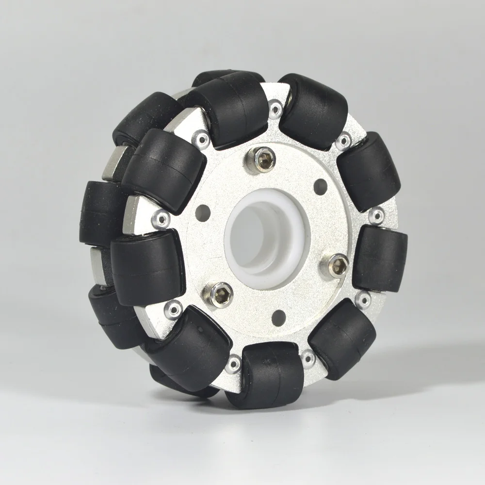 Robot Wheel - 4 inç/100 mm Çift Alüminyum Çok