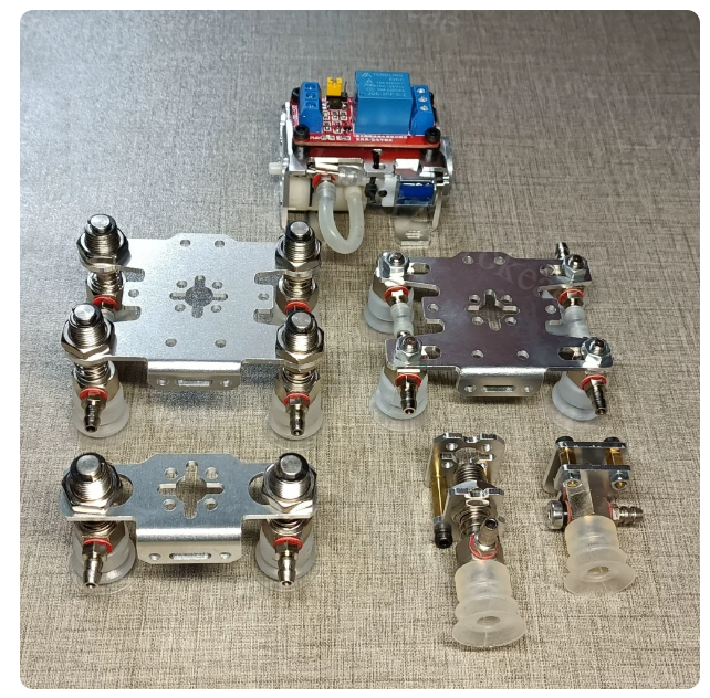 Robot Gripper Claw - Röle Kontrollü Vakumlu ve Vakum Pompası