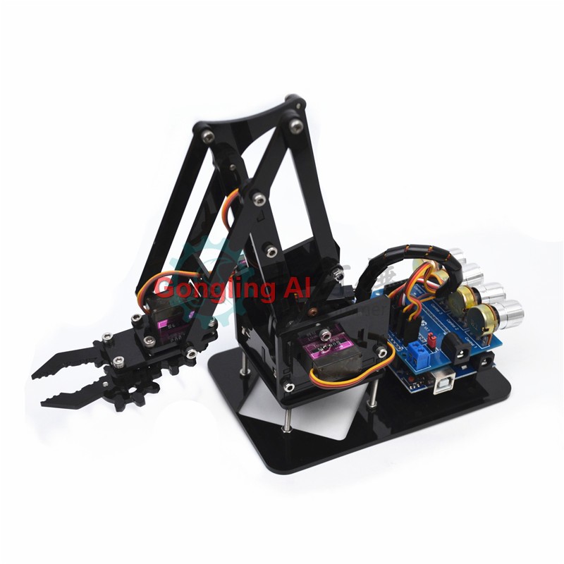Robot Arm Metal - STEM 4 DOF Robot Kol Servo