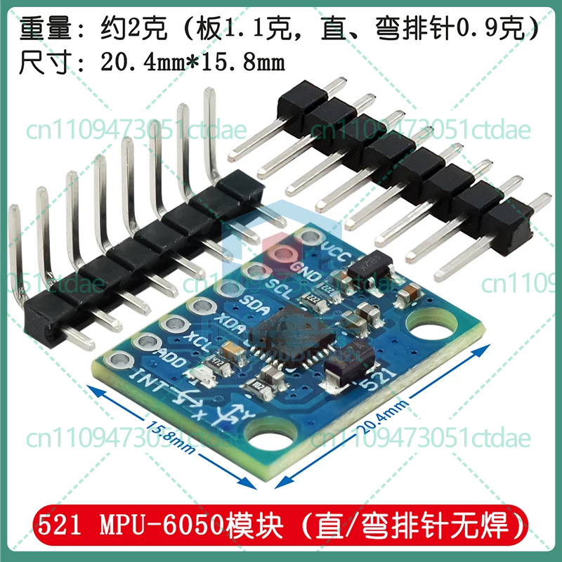Accelerometer Mpu6050 - 5-25 adet GY-521 MPU6050 6DOF İvme