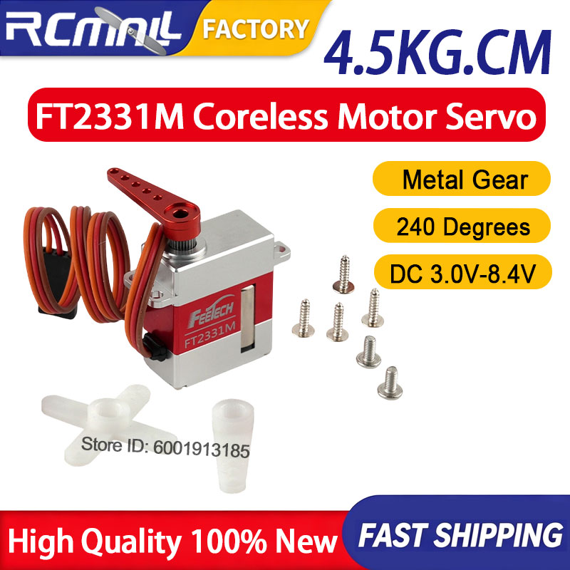 Robot Arm Metal - FT2331M Mikro Dijital Servo 4.5KG Yüksek