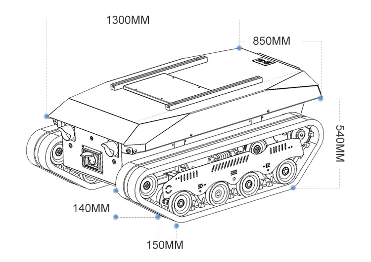 Merdiven Çıkan Tırtıllı Damper - Robot Chassis incelemesi ve fiyatı