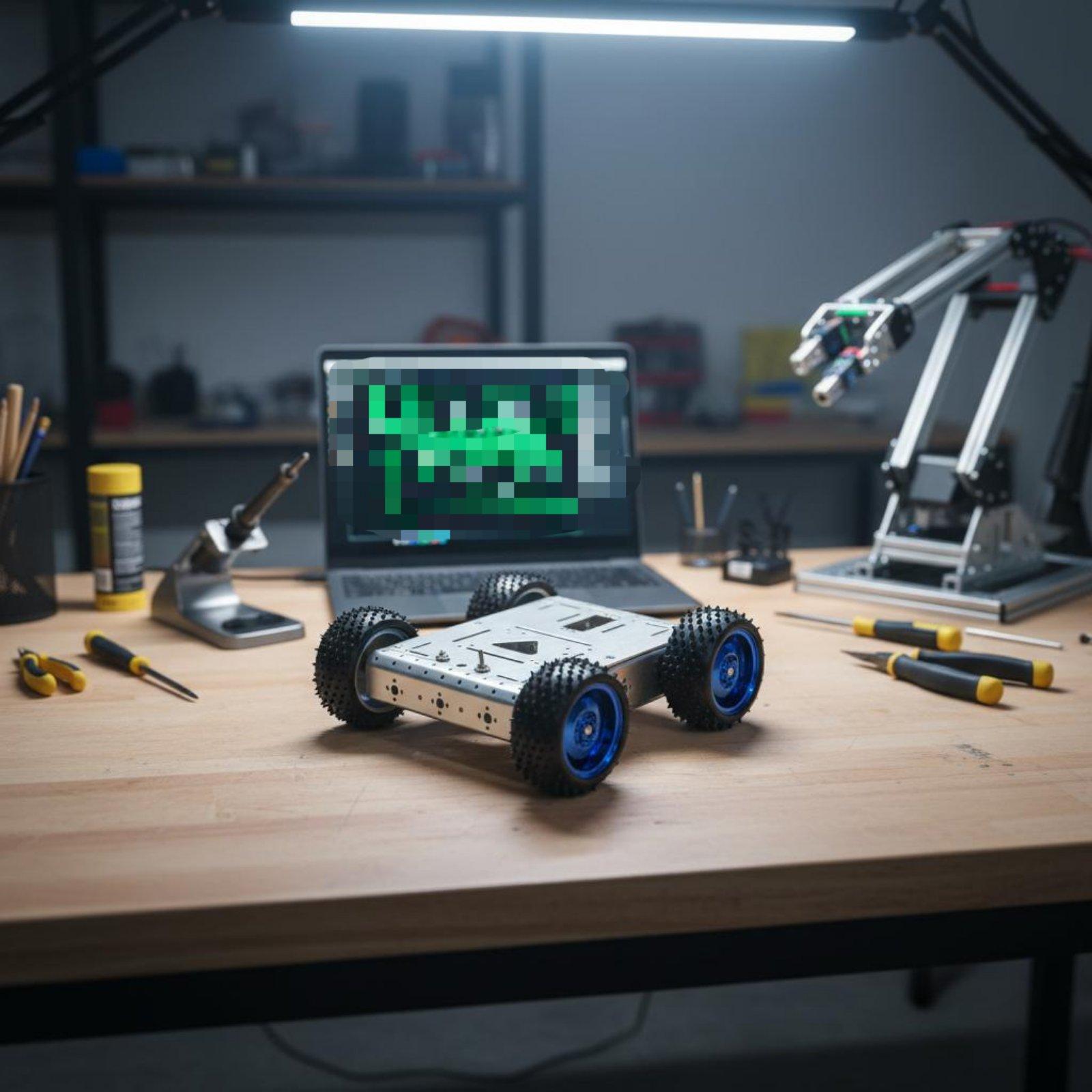 4WD Akıllı Araba Şasisi, Denge - Robot Chassis incelemesi ve fiyatı