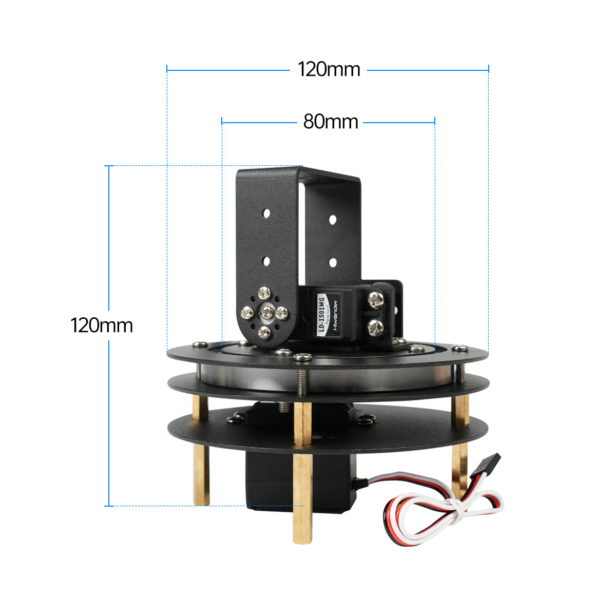 Hiwonder Demonte 2 DOF Pan Til - Pan Tilt Bracket incelemesi ve fiyatı