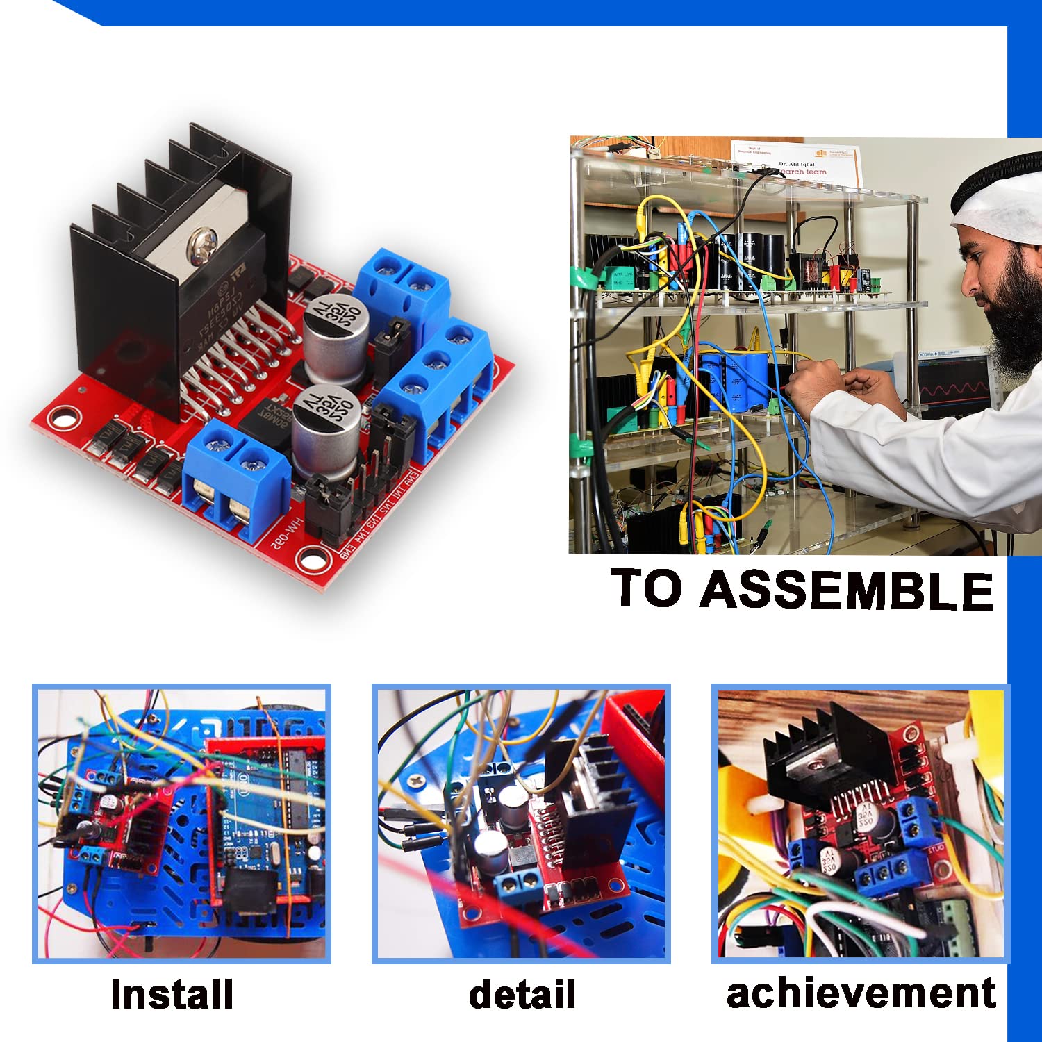 L298N Motor Sürücü Kontrol Kur - L298N Module incelemesi ve fiyatı