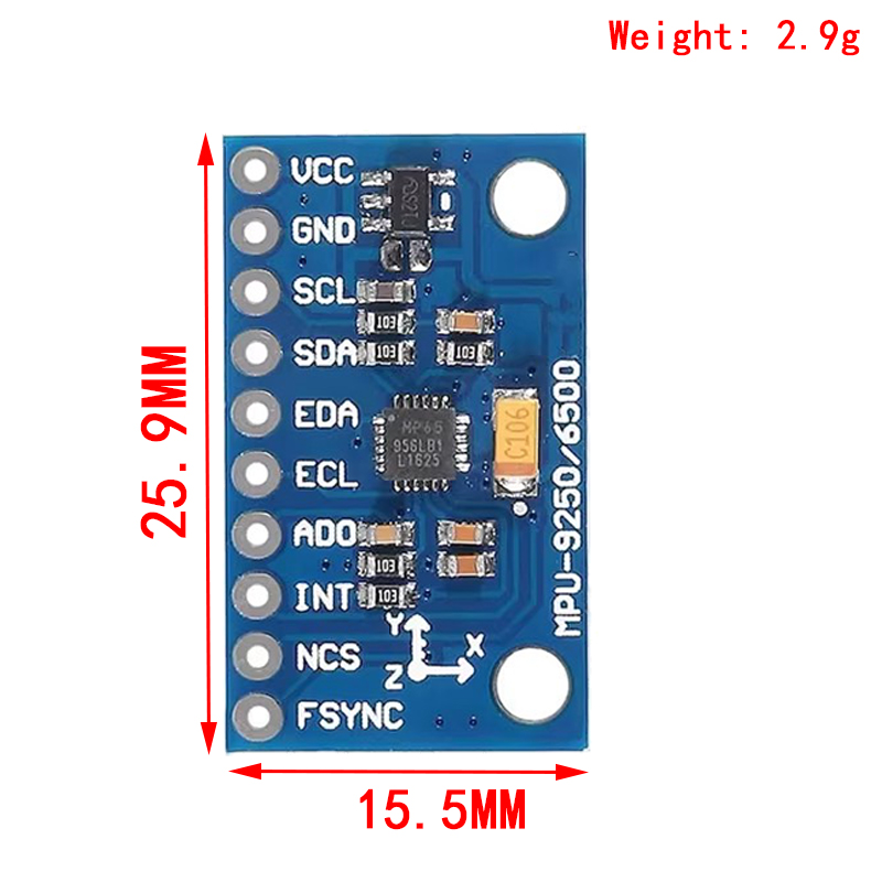 IIC I2C SPI MPU6500 MPU-6500 6 - Accelerometer Mpu6050 incelemesi ve fiyatı