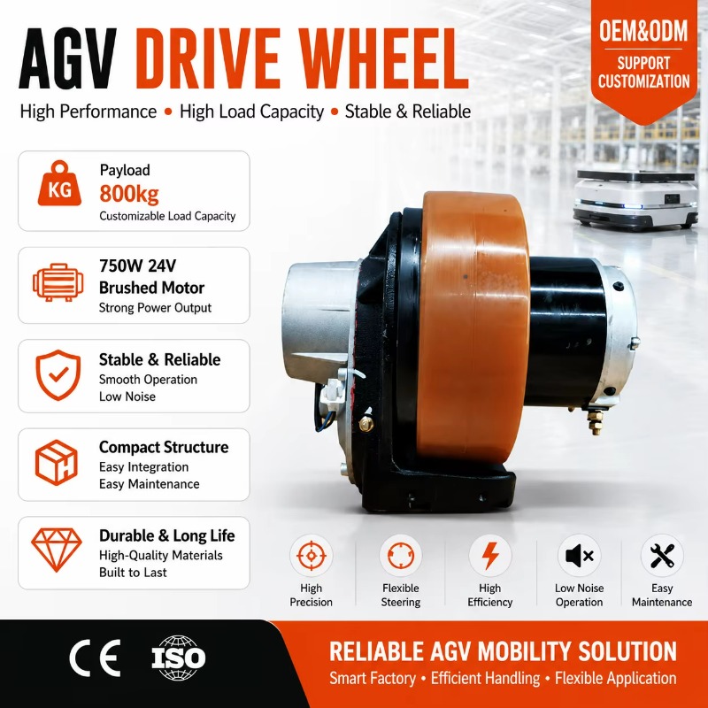 Kumandalı AGV Forklift Tekerle - Robot Wheel incelemesi ve fiyatı