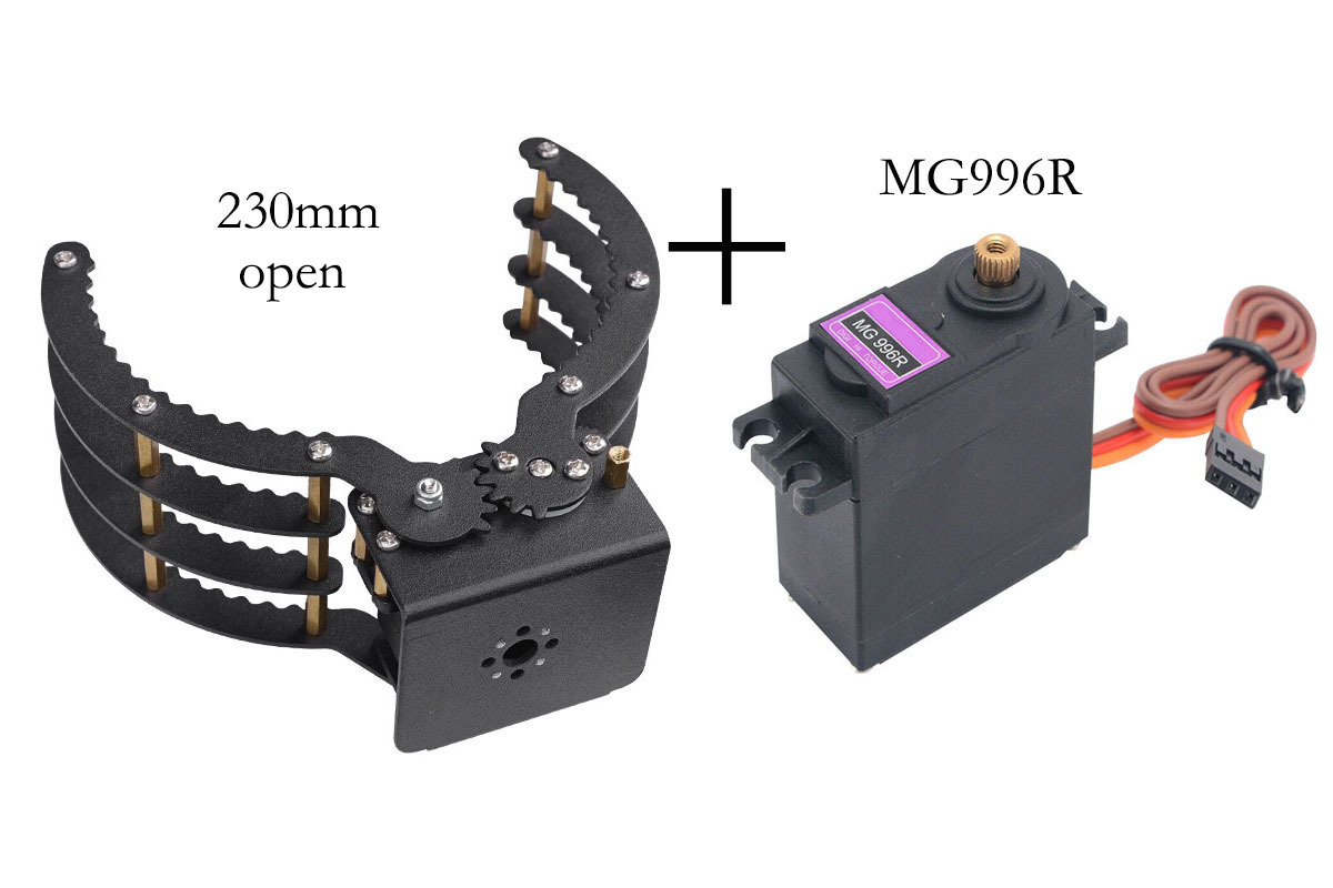 230 mm Açıklığa Sahip, MG996 D - Robot Gripper Claw incelemesi ve fiyatı