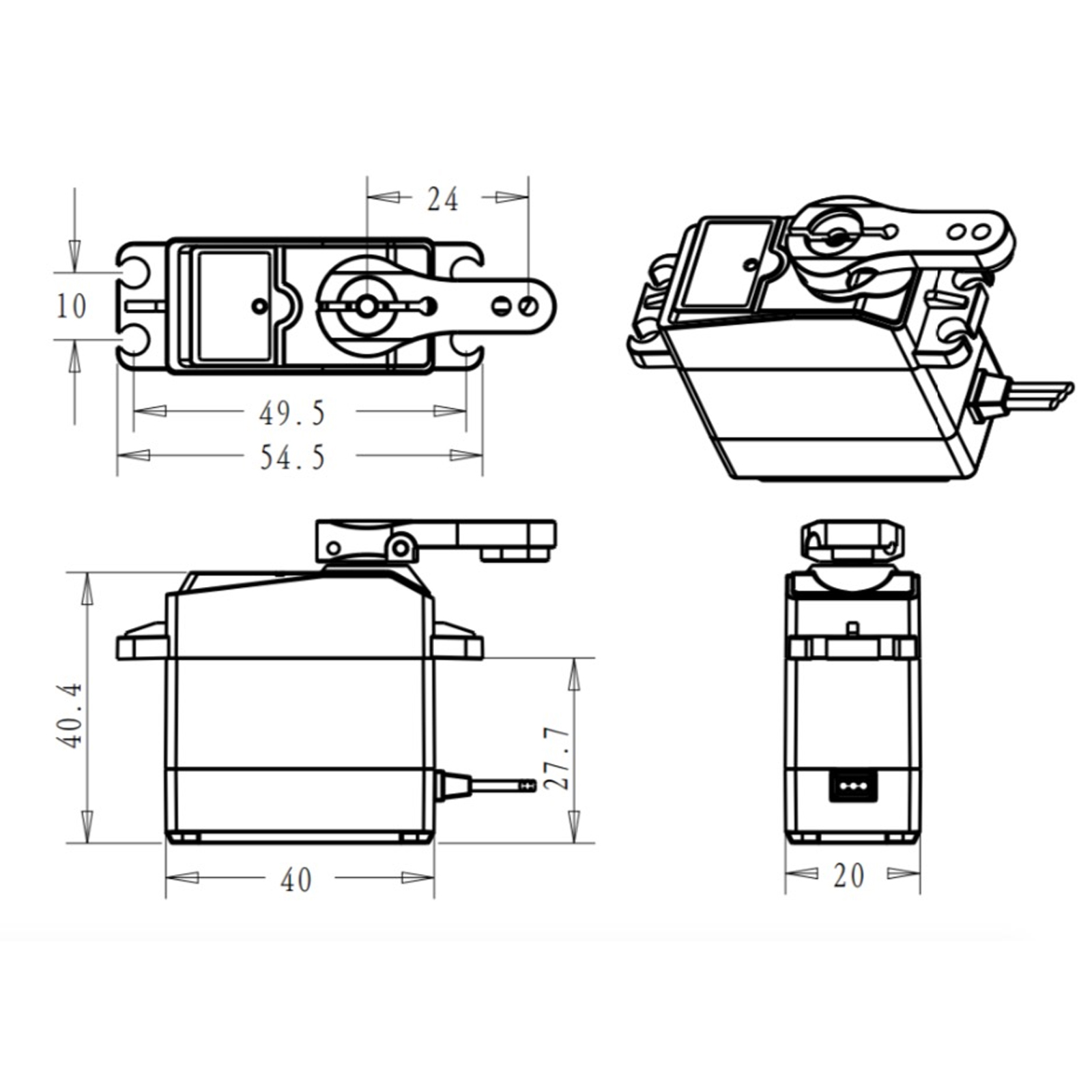 4 adet DS3225 25Kg RC dijital  - Robot Arm Metal incelemesi ve fiyatı