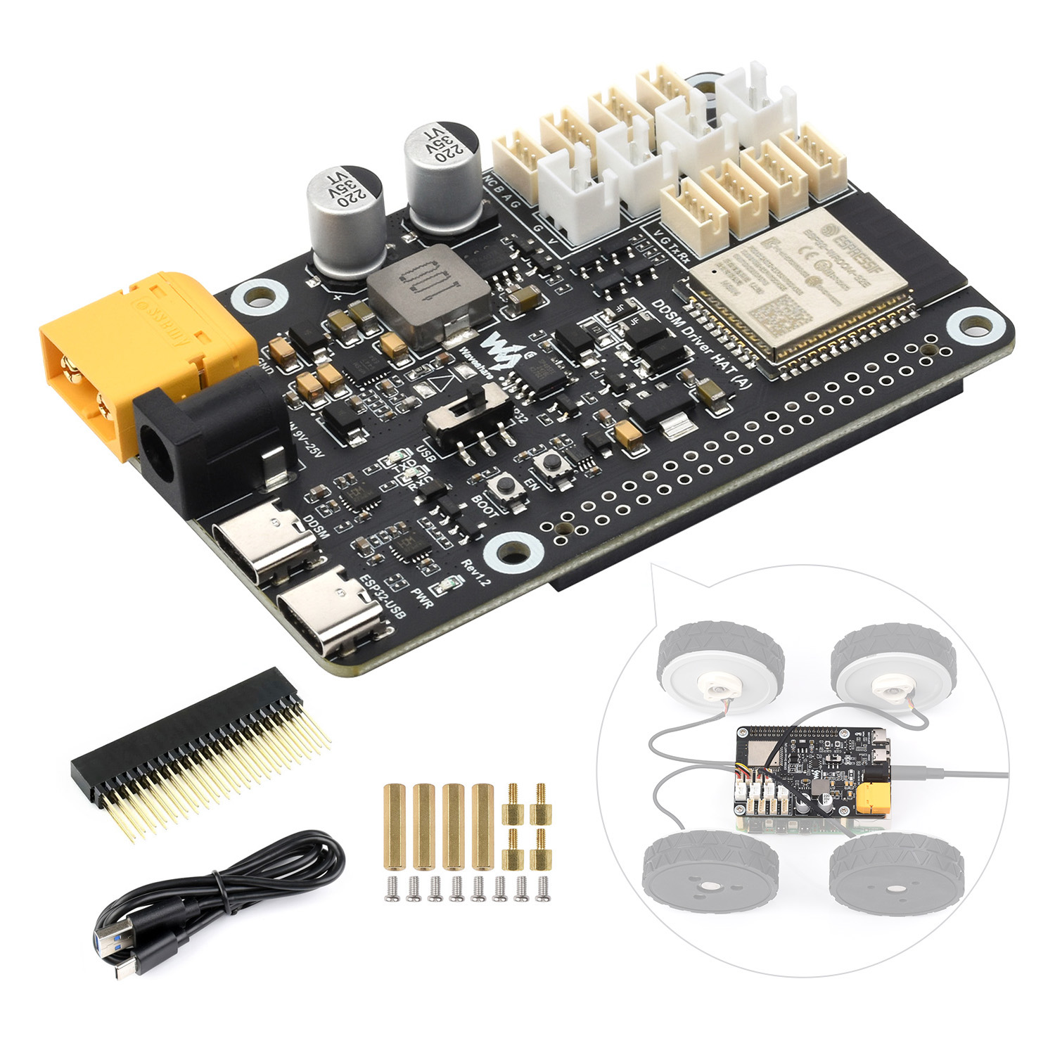 Waveshare Doğrudan Tahrikli Se - Motor Driver Module incelemesi ve fiyatı